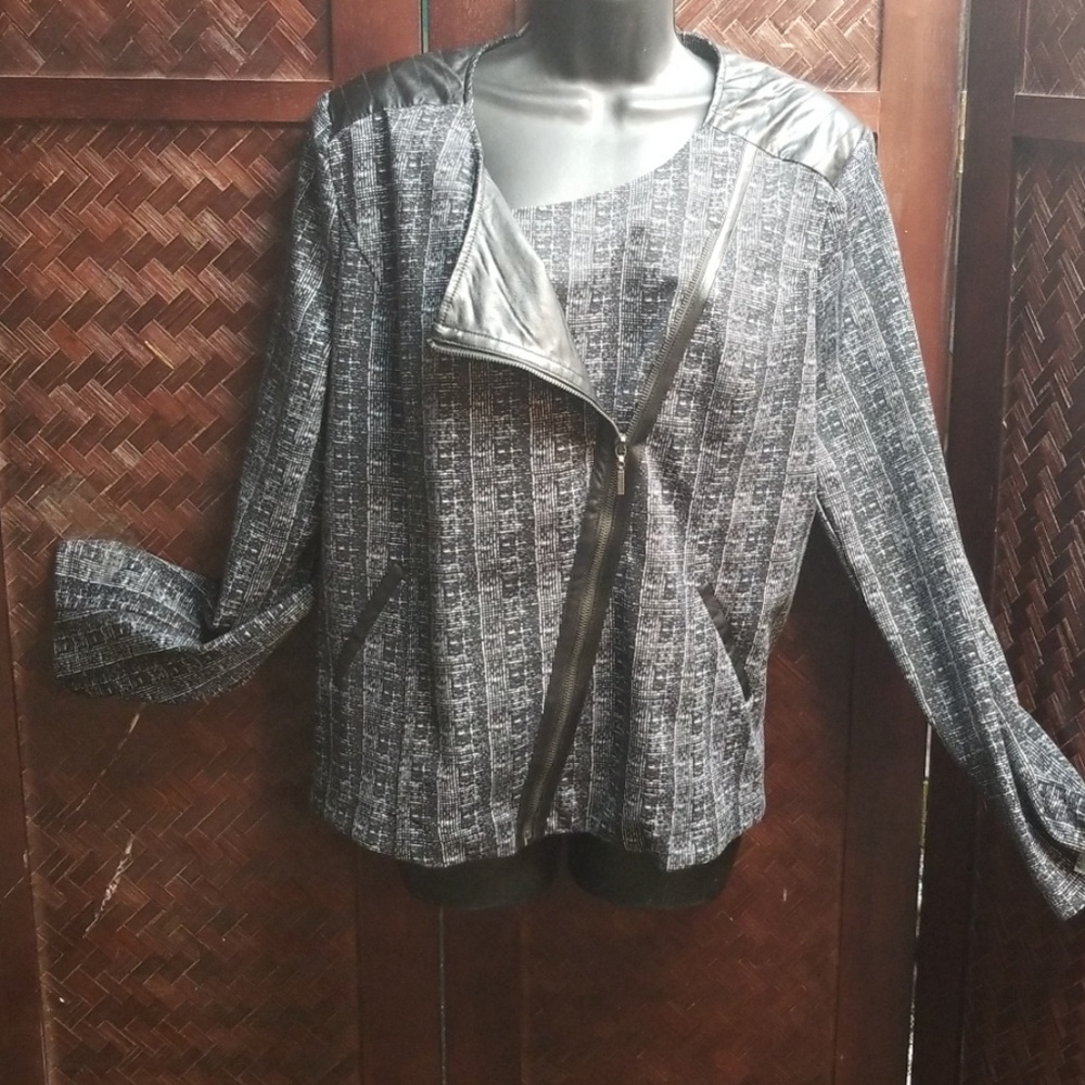 Covington  fabric biker jacket